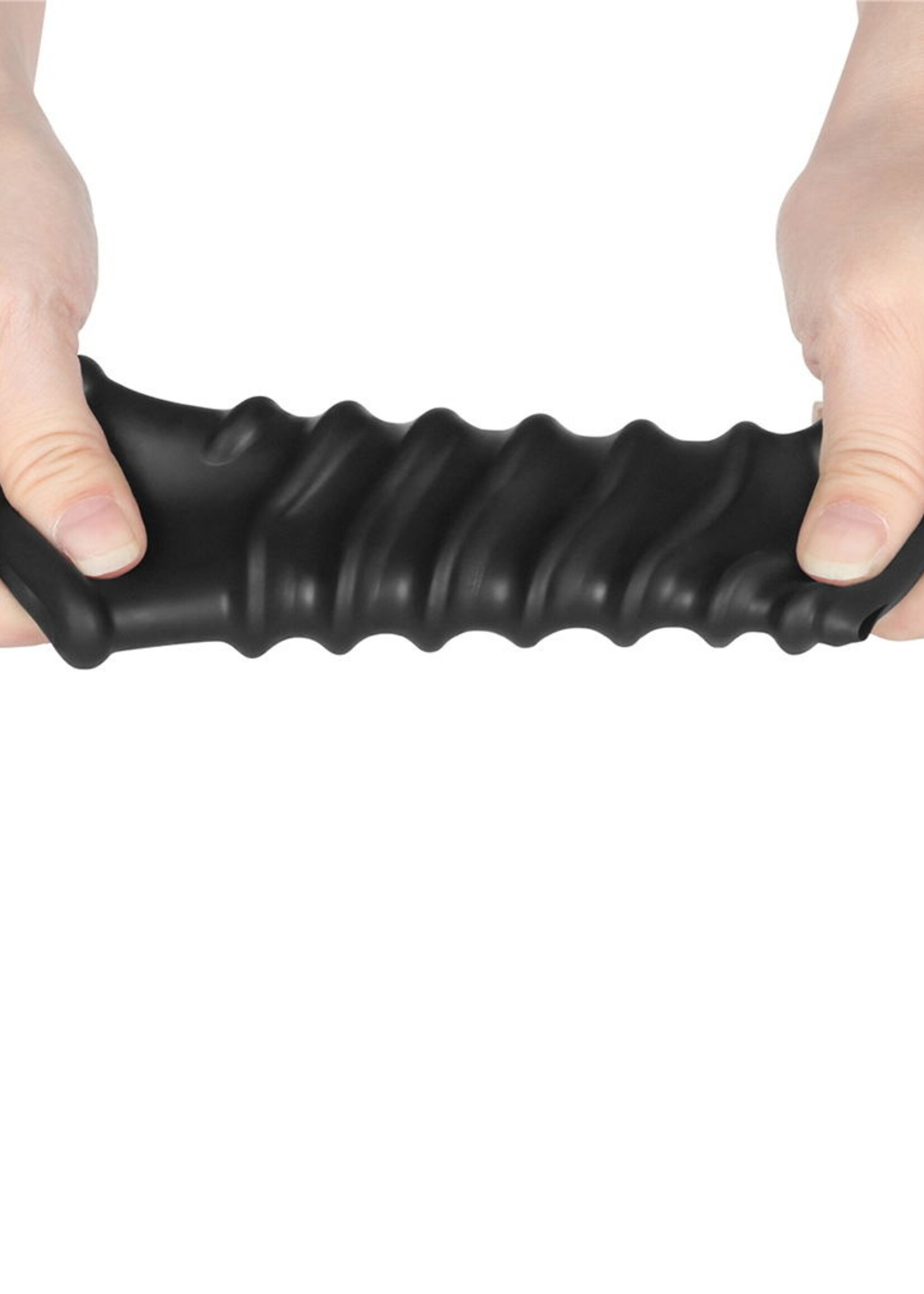 LoveToy Spiral Knight Ring - Penisring Ø3,6 cm met vibratie