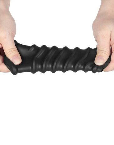 LoveToy Spiral Knight Ring - Penisring Ø3,6 cm met vibratie