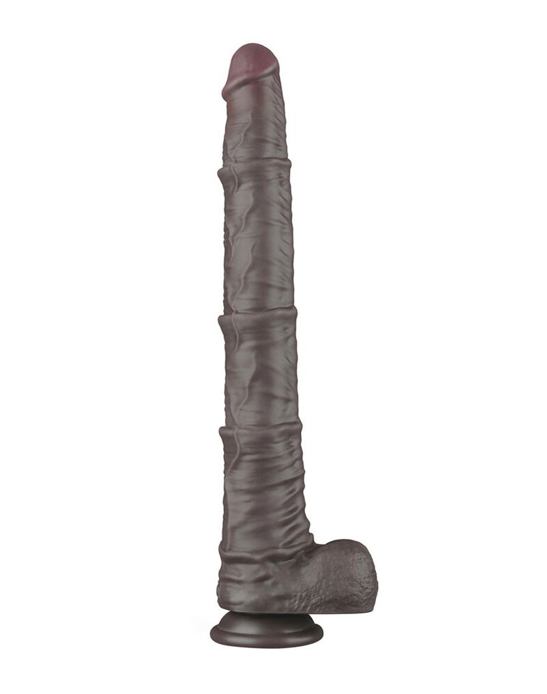 LoveToy LoveToy - Nature Cock - 16" Dual Layered Bendable Cock XXL - Black LoveToy LoveToy - Nature Cock - 16" Dual Layered Bendable Cock XXL - Black