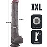 LoveToy Natuurlijke penis - Realistische dildo 37,5 cm Ø6 cm, flexibel
