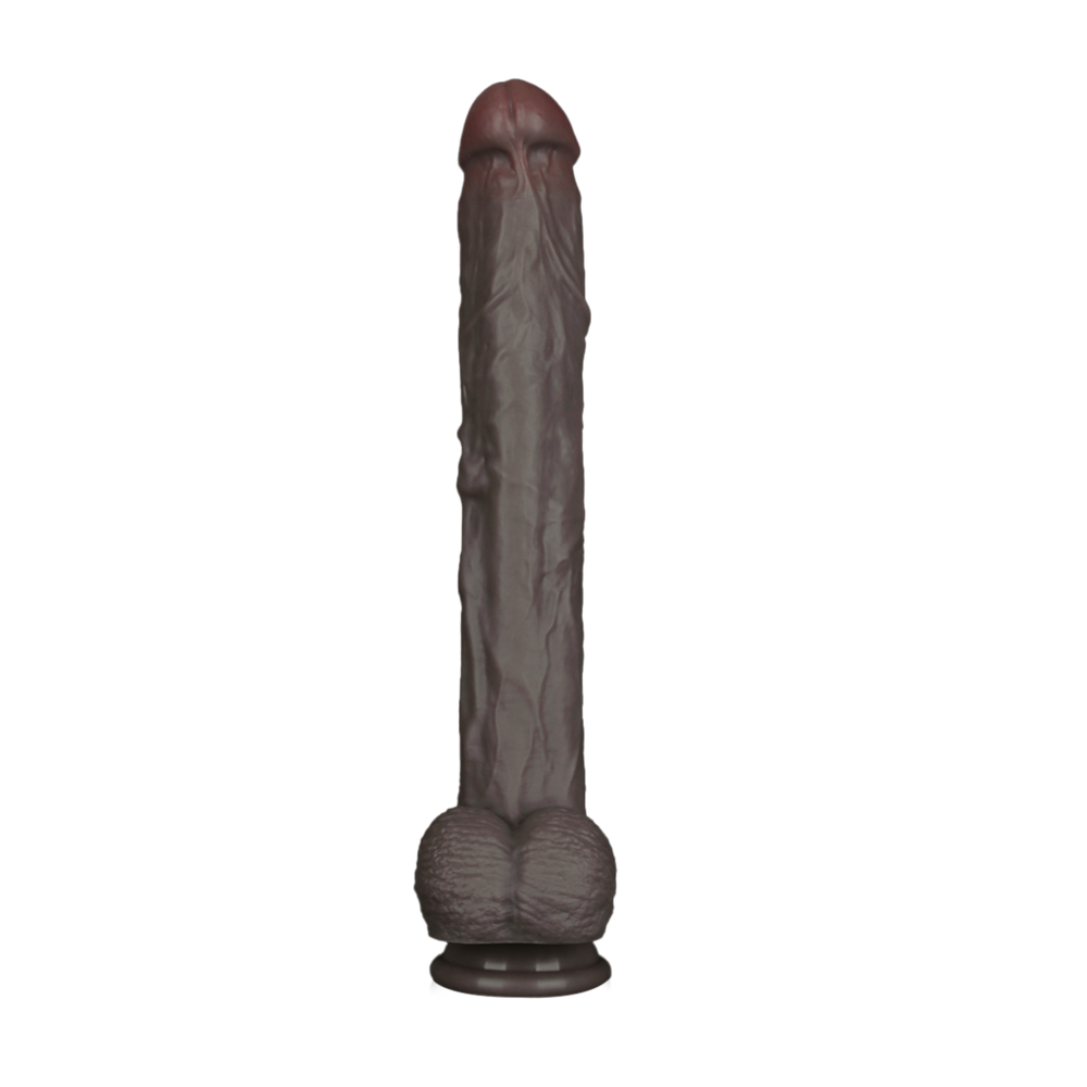 LoveToy Natuurlijke penis - Realistische dildo 37,5 cm Ø6 cm, flexibel