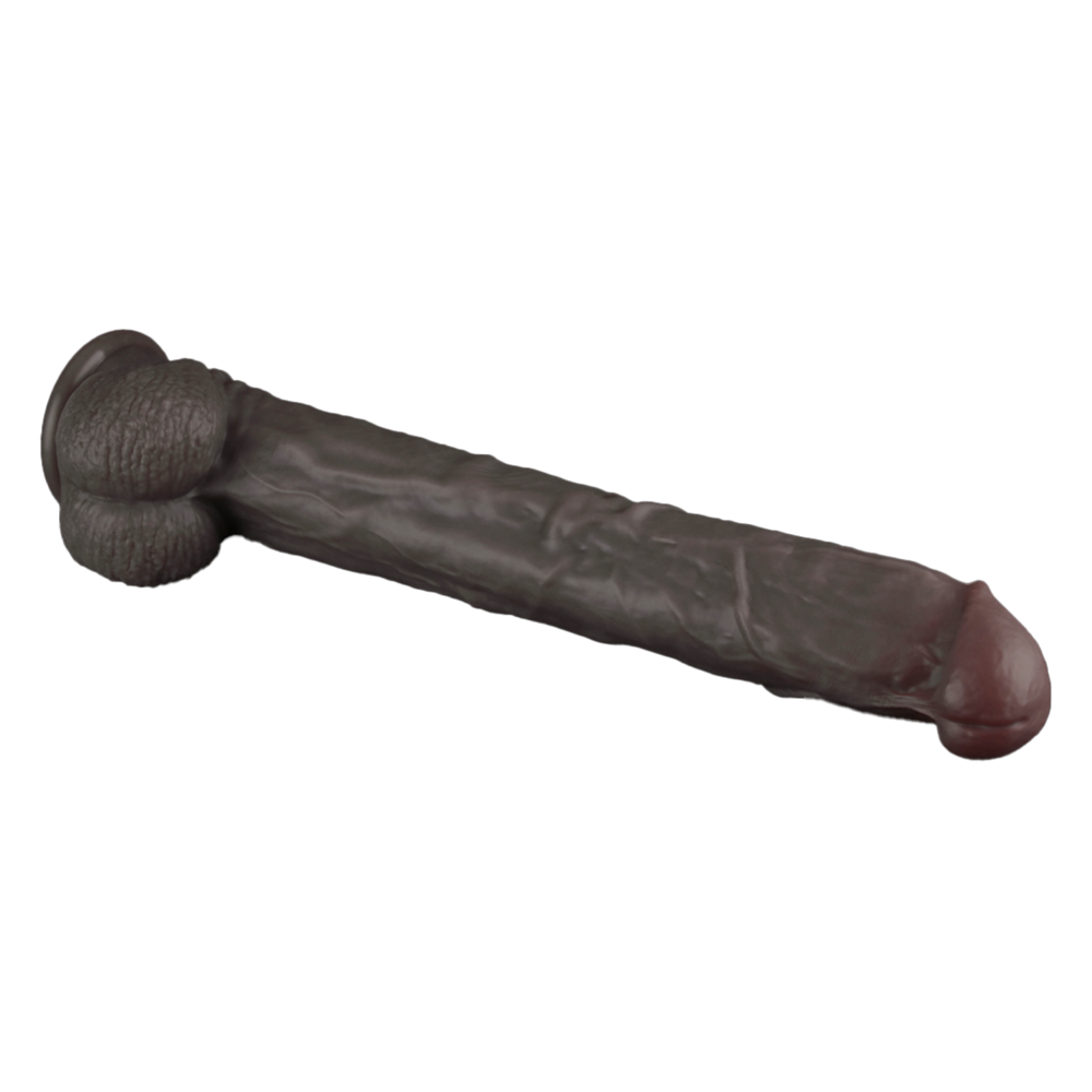 LoveToy Natuurlijke penis - Realistische dildo 37,5 cm Ø6 cm, flexibel