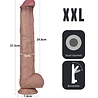 LoveToy Nature Cock - Realistische dildo 37,5 cm Ø6 cm, flexibel
