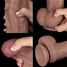 LoveToy Nature Cock - Realistischer Dildo 37,5 cm Ø6 cm, biegsam