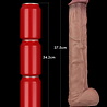 LoveToy Nature Cock - Realistischer Dildo 37,5 cm Ø6 cm, biegsam