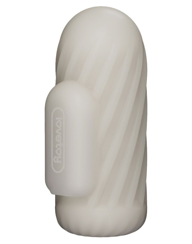 LoveToy Knights Ring - Manchon vibrant double usage - Spirale - Blanc