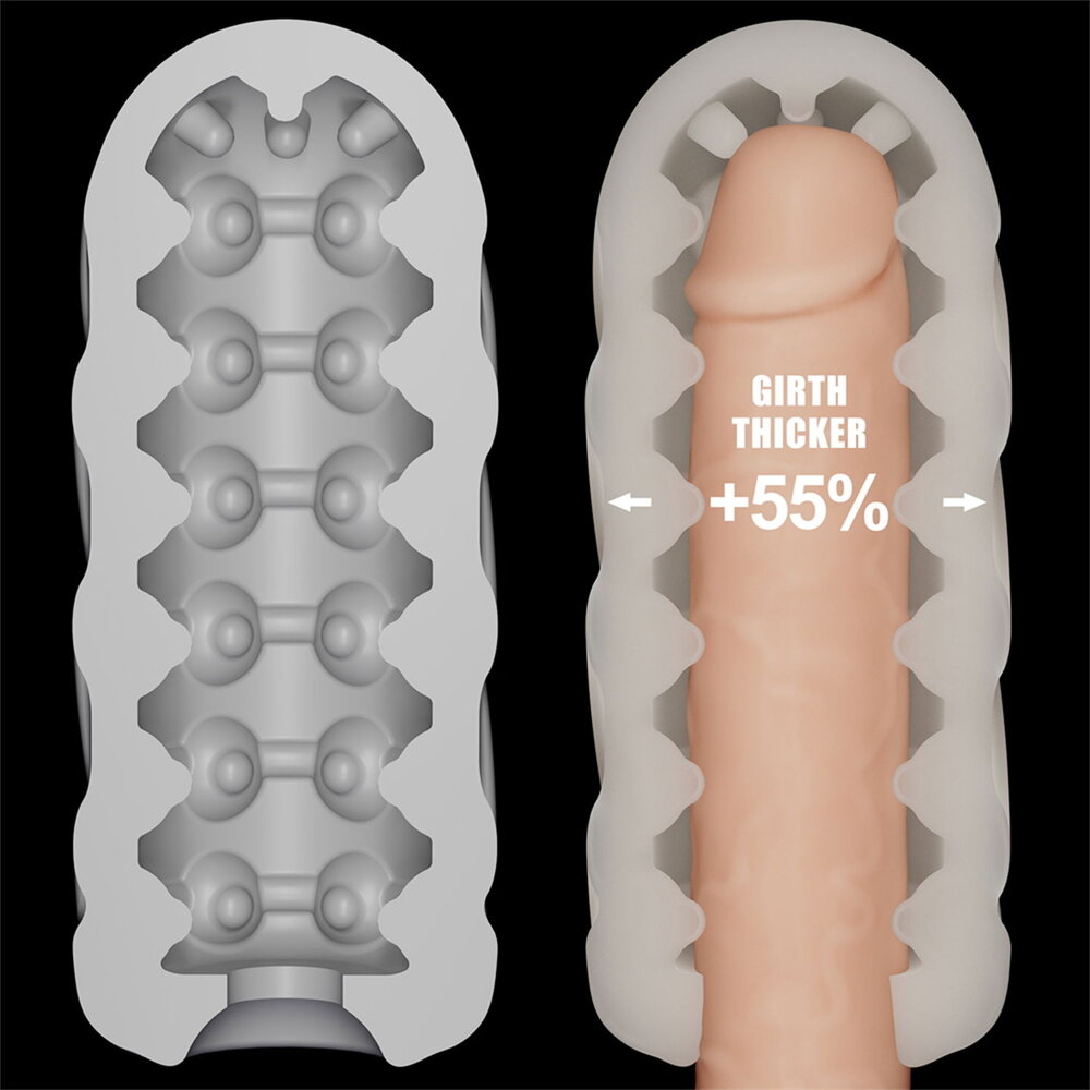 LoveToy Knights Ring - Spiral - Masturbator mit Vibration LoveToy Knights Ring - Spiral - Masturbator mit Vibration