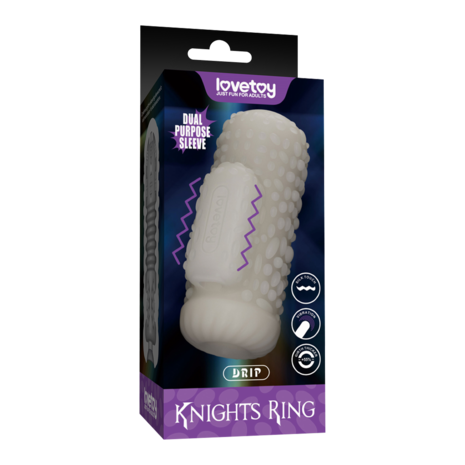 LoveToy Knights Ring  - Tropfen - Masturbator mit Vibration - 2