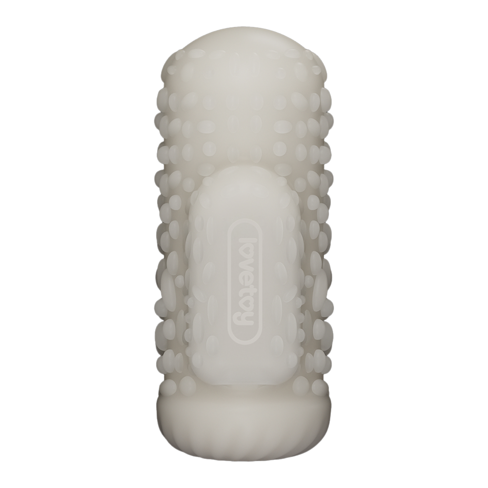 LoveToy LoveToy - Knights Ring - Manchon vibrant double usage - Goutte à goutte - Blanc LoveToy LoveToy - Knights Ring - Manchon vibrant double usage - Goutte à goutte - Blanc