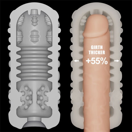 LoveToy Knights Ring  - Tropfen - Masturbator mit Vibration - 9