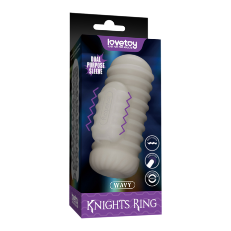 LoveToy Knights Ring - Golvend - Masturbator met vibratie LoveToy Knights Ring - Golvend - Masturbator met vibratie - 2