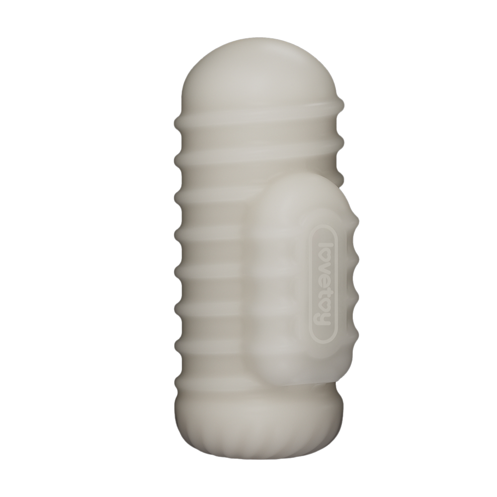 LoveToy Ritterring - Gewellt - Masturbator mit Vibration LoveToy Ritterring - Gewellt - Masturbator mit Vibration