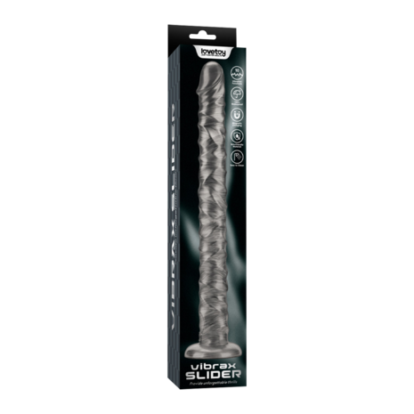 LoveToy Curseur vibrant King Size Vibrax 40,5 cm - Argent