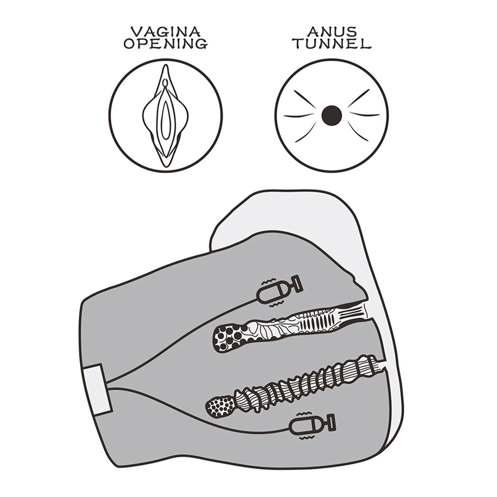 LoveToy LoveToy Streetgirl's - Realistischer Masturbator mit Dual-Vibrationspuls - Hellbeige LoveToy LoveToy Streetgirl's - Realistischer Masturbator mit Dual-Vibrationspuls - Hellbeige