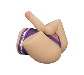 LoveToy Streetgirl's Dual Motor Sensation Pulse met Dildo - Nude