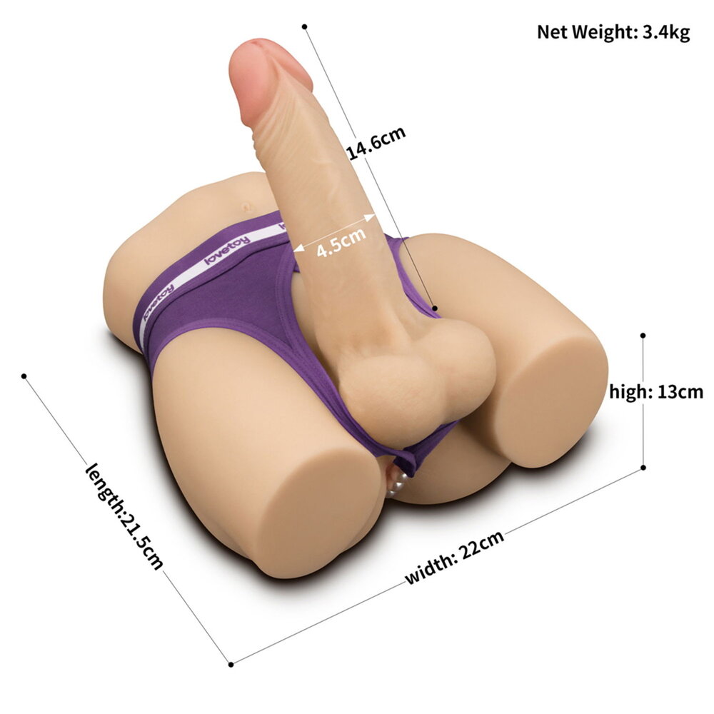 LoveToy Straatmeisje nr. 14 - Anale masturbator met dildo 15 cm Ø4,5 cm LoveToy Straatmeisje nr. 14 - Anale masturbator met dildo 15 cm Ø4,5 cm