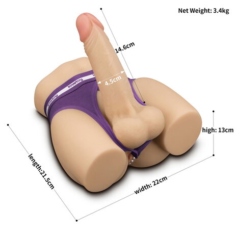 LoveToy Streetgirl’s #14 - Anal masturbator mit Dildo 15 cm Ø4,5 cm LoveToy Streetgirl’s #14 - Anal masturbator mit Dildo 15 cm Ø4,5 cm