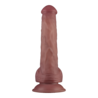 LoveToy Power Cock 23 cm - Vibrant Double Deinty - Nude