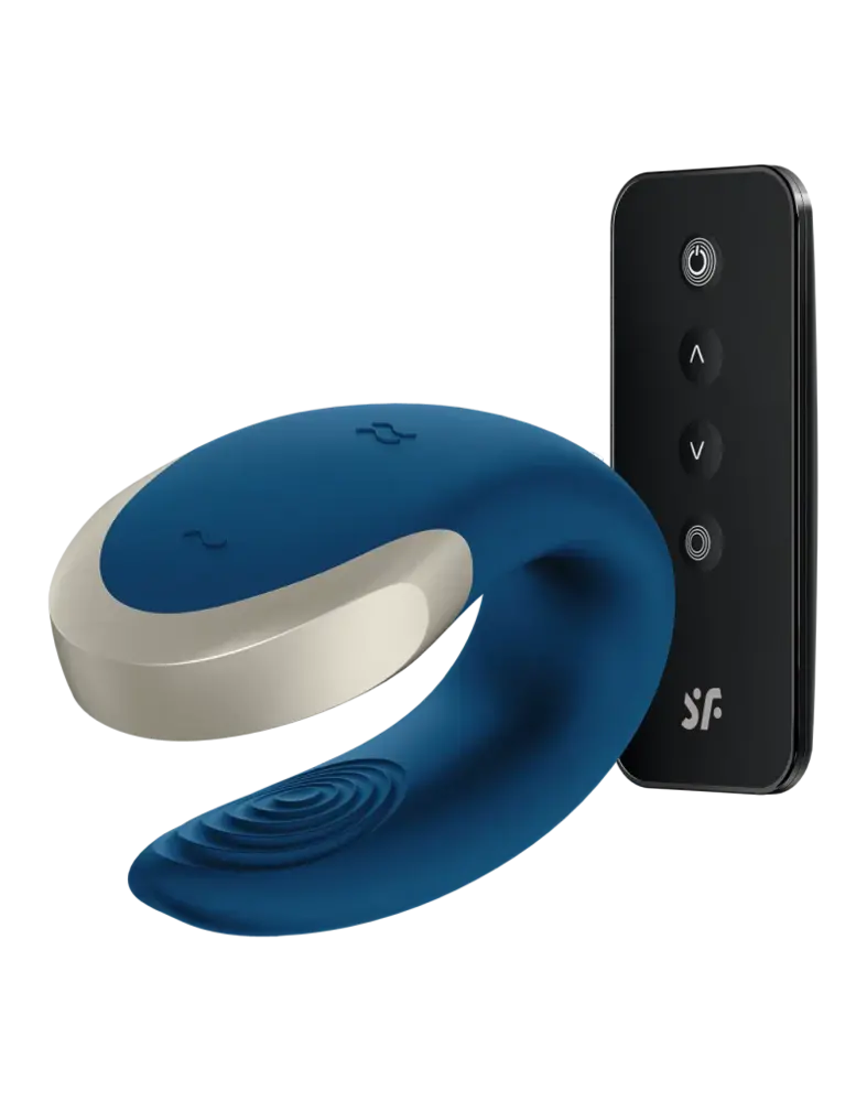 Satisfyer Satisfyer - Double Love - Luxus Paar Vibrator - Blau Satisfyer Satisfyer - Double Love - Luxus Paar Vibrator - Blau