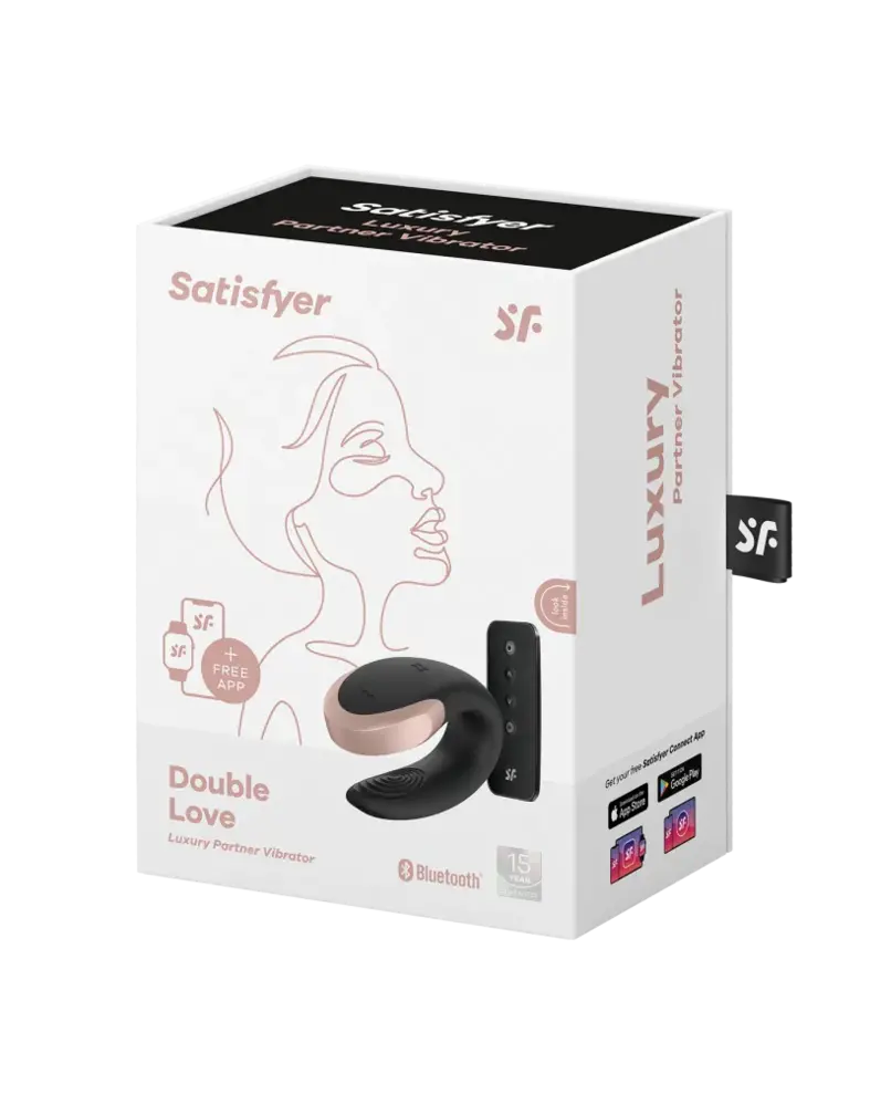 Satisfyer Satisfyer - Double Love - Luxury Partner Vibrator - Noir Satisfyer Satisfyer - Double Love - Luxury Partner Vibrator - Noir
