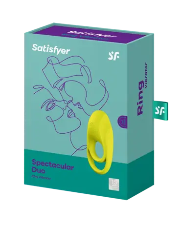 Satisfyer Satisfyer - Spectacular Duo - Vibromasseur Cockring - Jaune Fluo Satisfyer Satisfyer - Spectacular Duo - Vibromasseur Cockring - Jaune Fluo