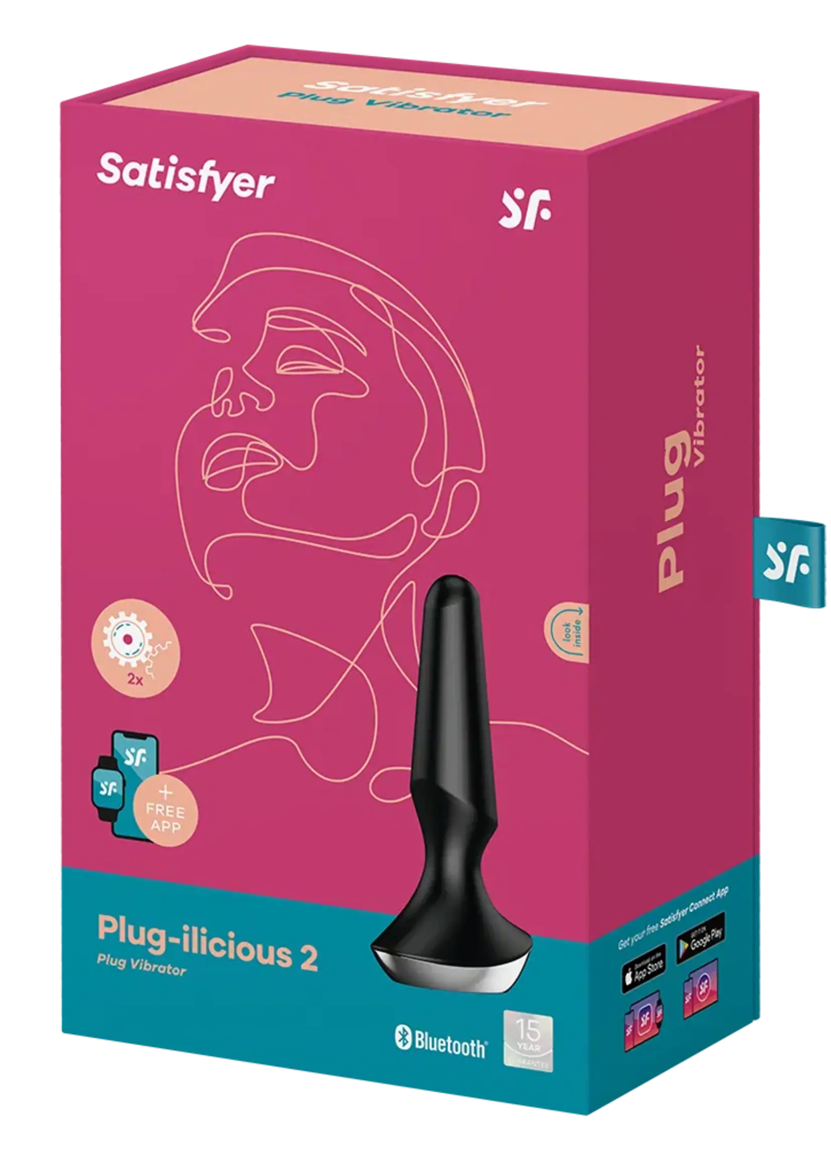Satisfyer Plug-ilicious 2 Schwarz – Analvibrator mit App-Steuerung