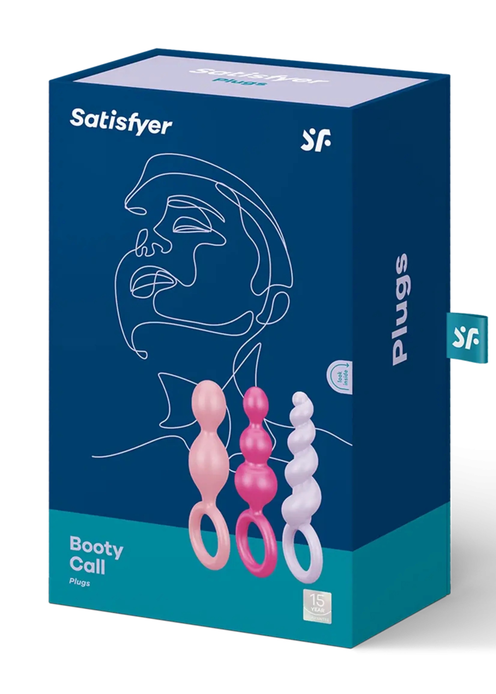 Satisfyer Booty Call Kleurrijk (set van 3) – anaalplug 13,5-14 cm Ø3 cm