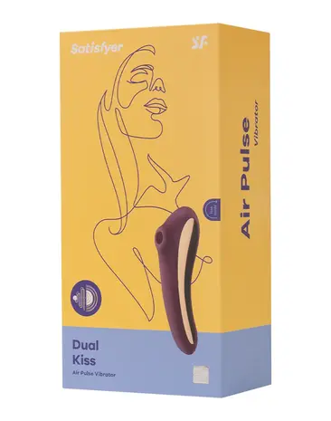 Satisfyer Satisfyer - Dual Kiss - Air Pulse + G-Spot Vibrator - Purple Satisfyer Satisfyer - Dual Kiss - Air Pulse + G-Spot Vibrator - Purple