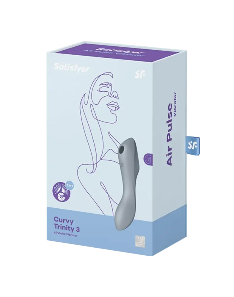 Satisfyer Curvy Trinity 3 Grau – Multi Vibrator mit G-Punkt-Stimulation