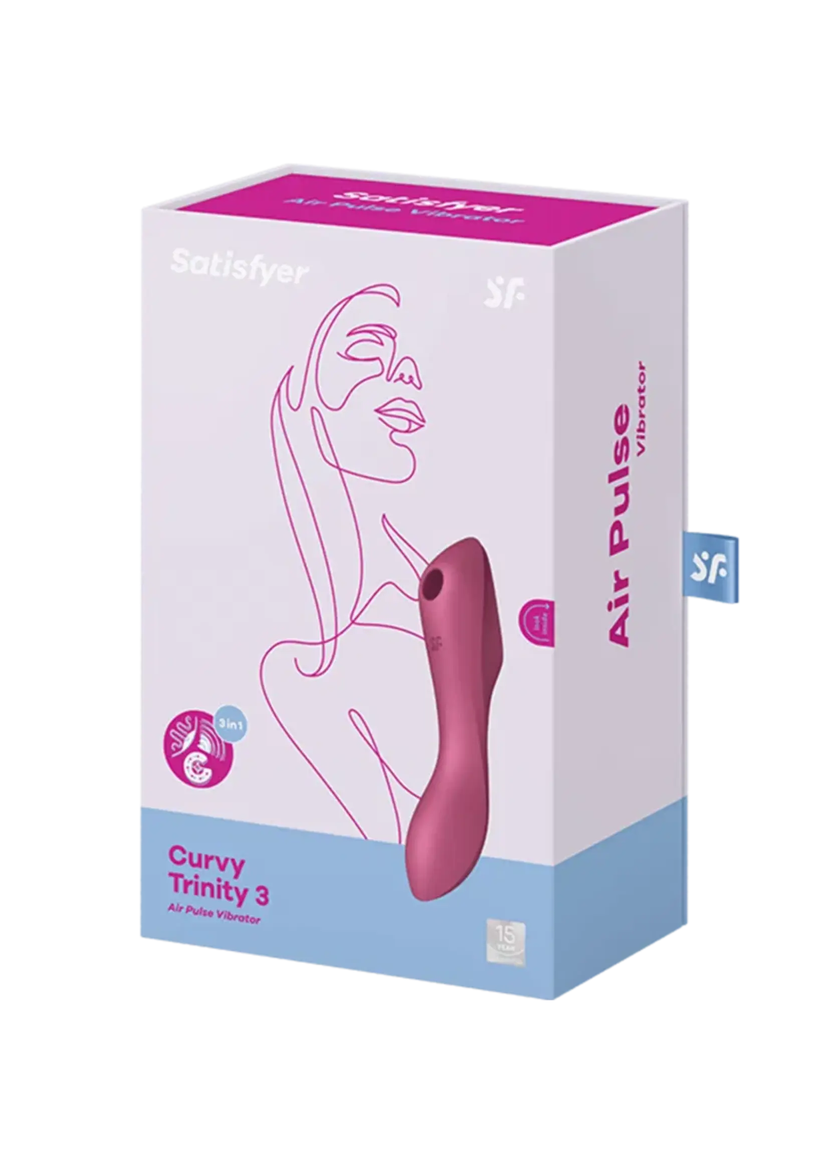 Satisfyer Curvy Trinity 3 Rot – Multi Vibrator mit G-Punkt-Stimulation