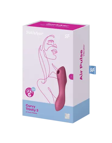 Satisfyer Satisfyer Curvy Trinity 3 Rot – Multi Vibrator mit G-Punkt-Stimulation Satisfyer Satisfyer Curvy Trinity 3 Rot – Multi Vibrator mit G-Punkt-Stimulation