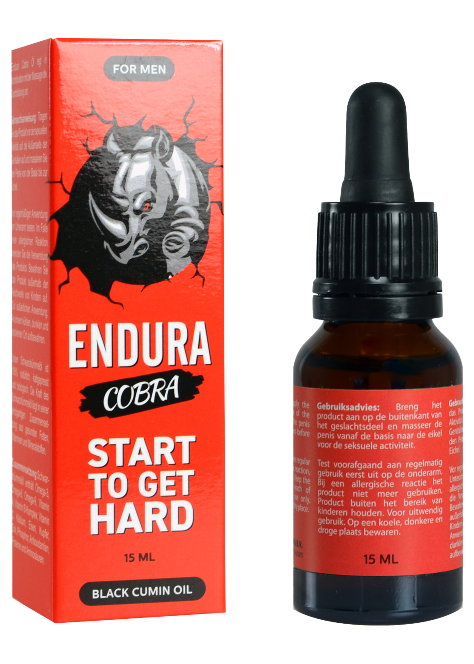 Morningstar Endura Cobra Öl – 15 ml natürliches Massageöl für intensivere männliche Empfindungen