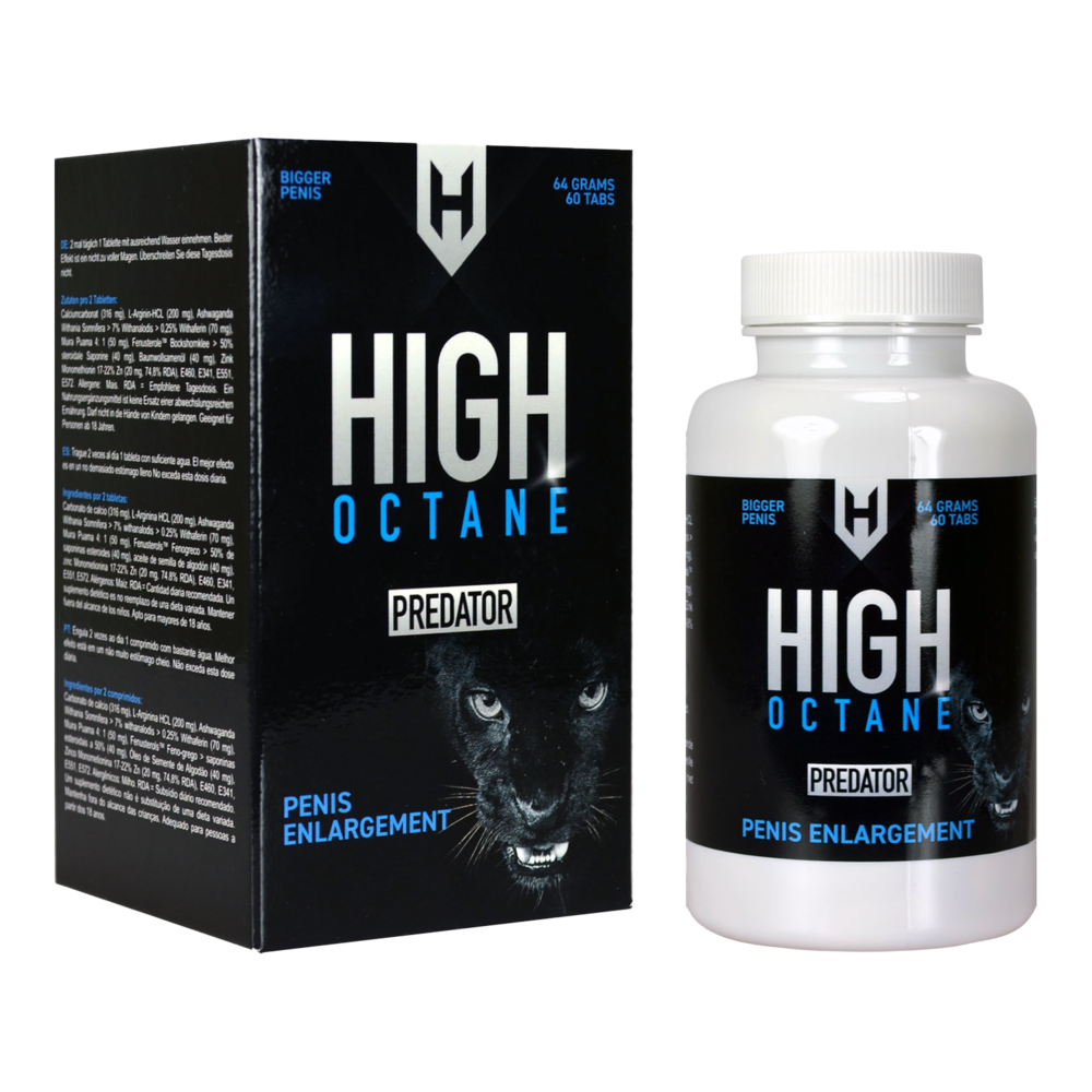 Morningstar High Octane Predator – Agrandissement du pénis – 60 comprimés
