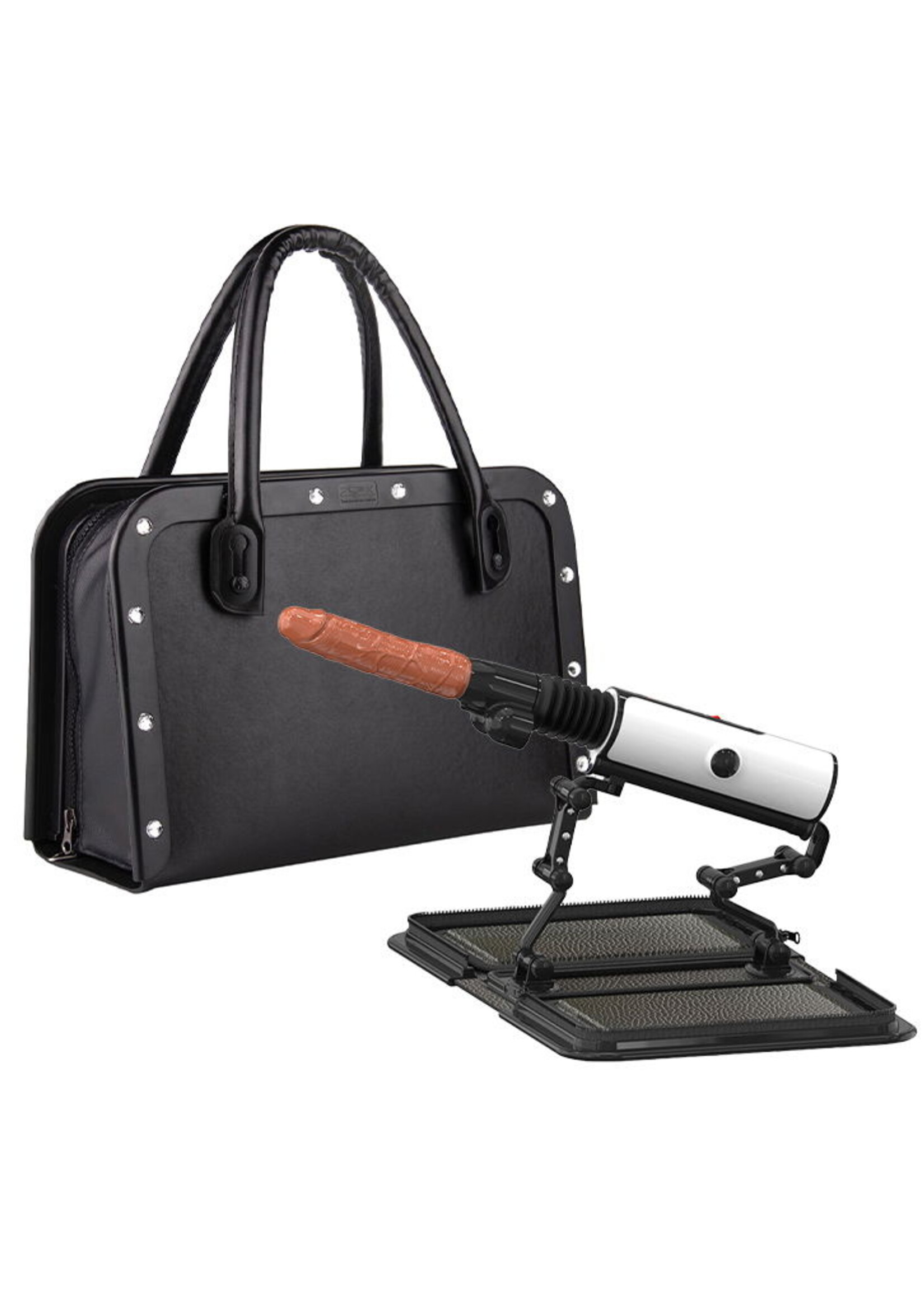 ZSex Seksmachine - Discrete zwarte tas met afstandsbediening
