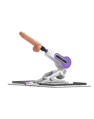 ZSex Fickmaschine - Weiße Tasche & Lila Maschine + Dildo