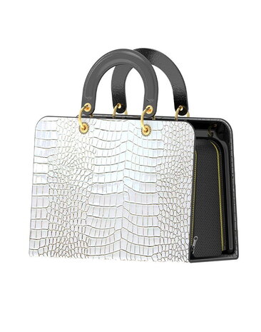 ZSex Fuck Machine - avec sac blanc crocodile (design violet)