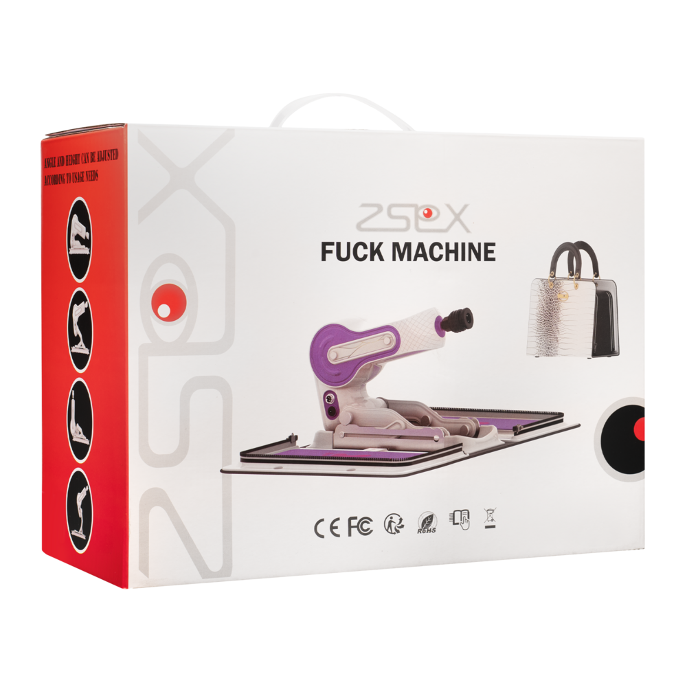ZSex Fickmaschine - Weiße Tasche & Lila Maschine + Dildo