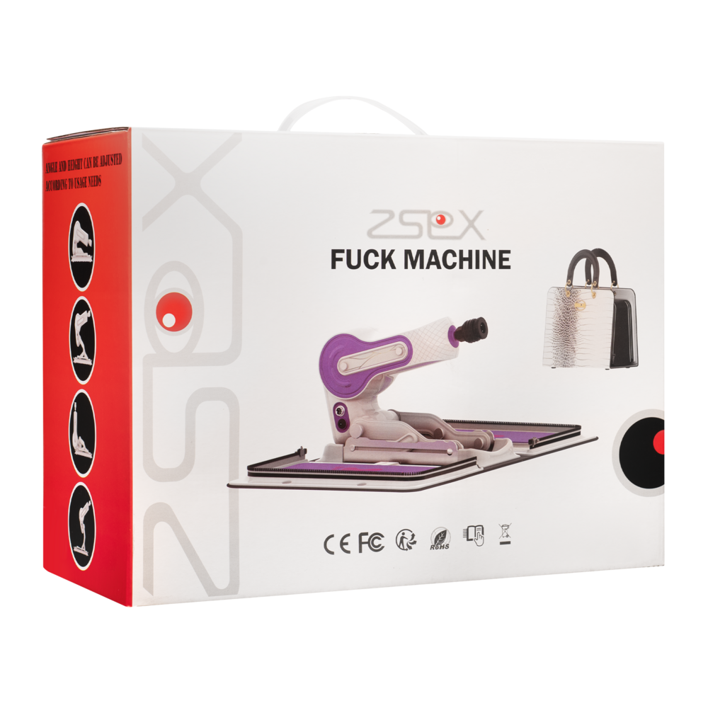 ZSex ZSex Fickmaschine - Weiße Tasche & Lila Maschine + Dildo