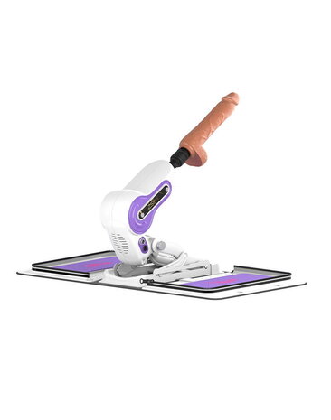 ZSex ZSex Fickmaschine - Weiße Tasche & Lila Maschine + Dildo