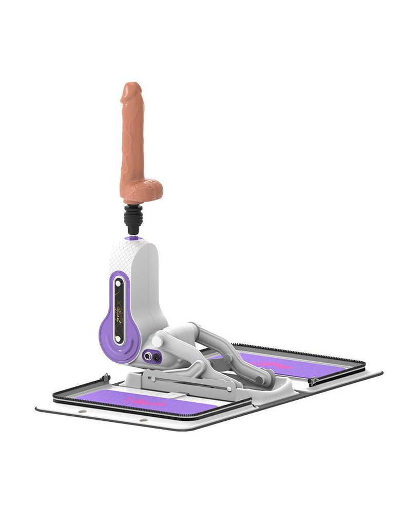 ZSex Fickmaschine - Weiße Tasche & Lila Maschine + Dildo