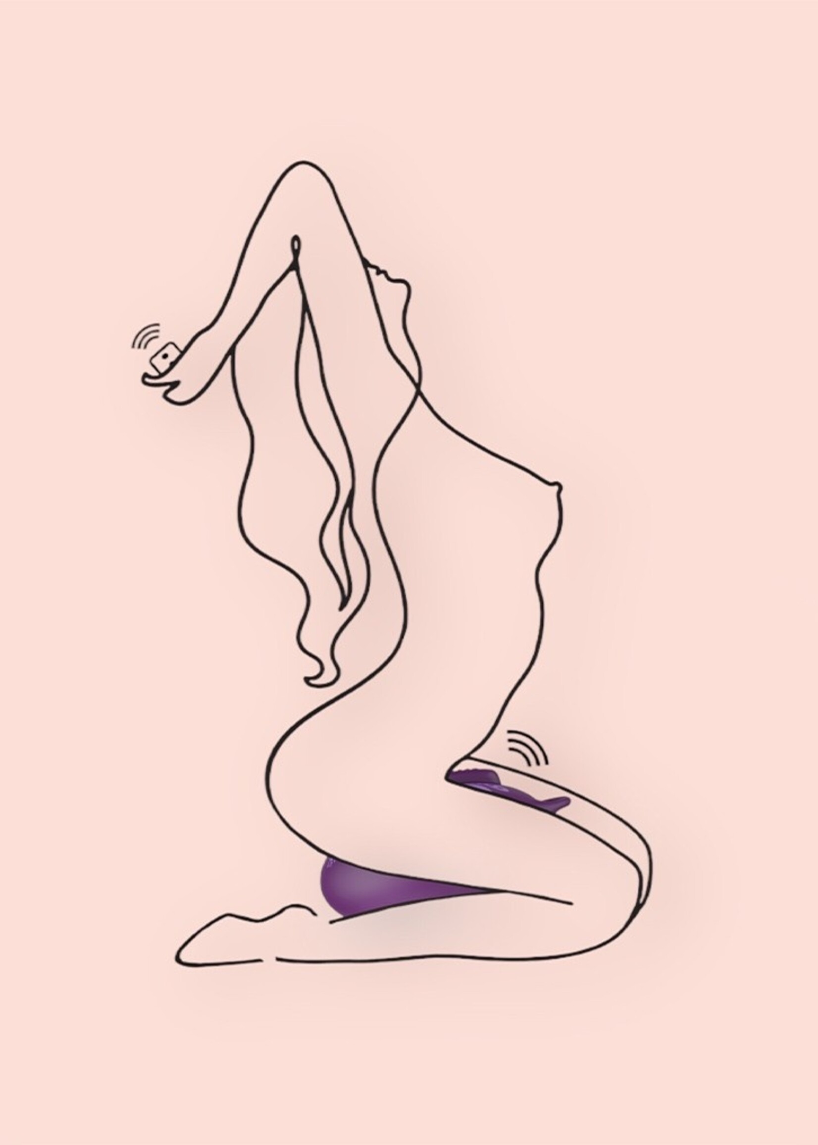 Bouncy Bliss Klassieke zitvibrator met afstandsbediening