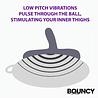Bouncy Bliss Flow - Sitzvibrator mit Fernbedienung