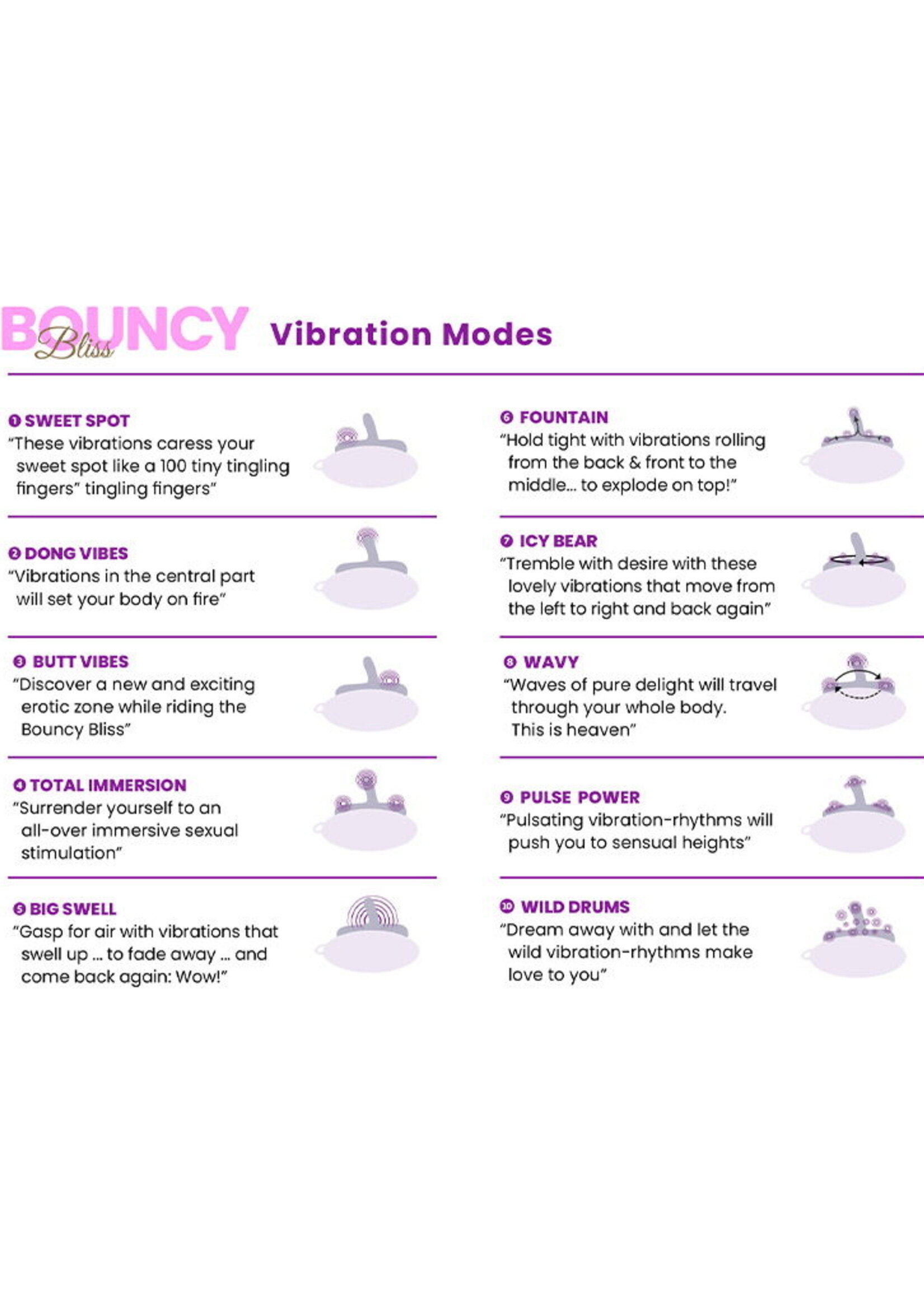 Bouncy Bliss Flow - Stoelvibrator met afstandsbediening