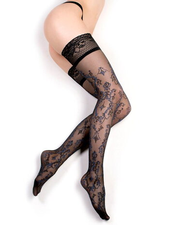 Ballerina Fantasy Hold Ups - Strümpfe (20 den) - Schwarz & Blau