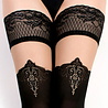 Ballerina Bas autofixants fantaisie - Collants (50/20 den) - Noir & Transparent