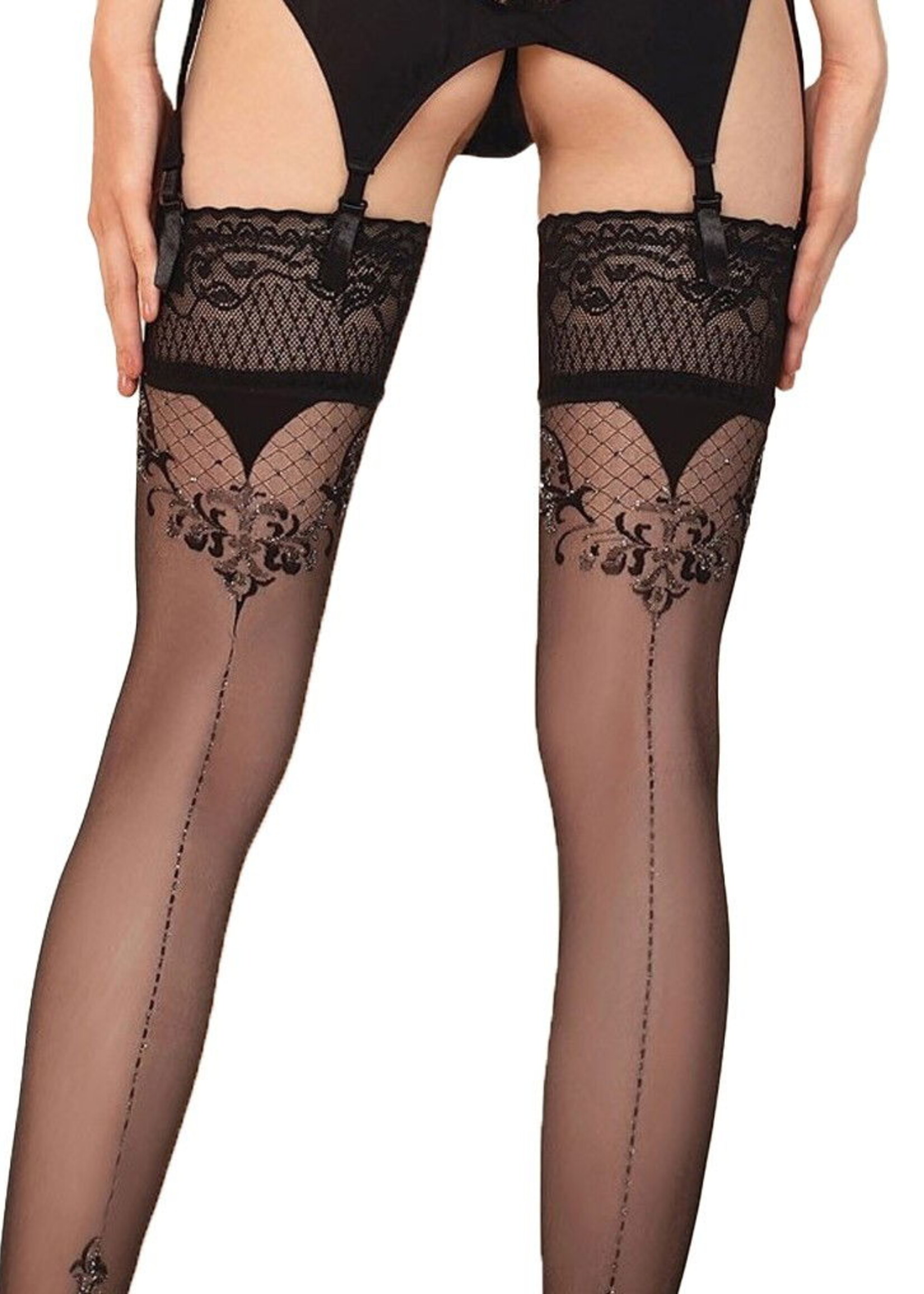 Ballerina Bas autofixants fantaisie - Collants (20 den) - Noir