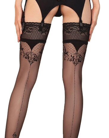 Ballerina Bas autofixants fantaisie - Collants (20 den) - Noir