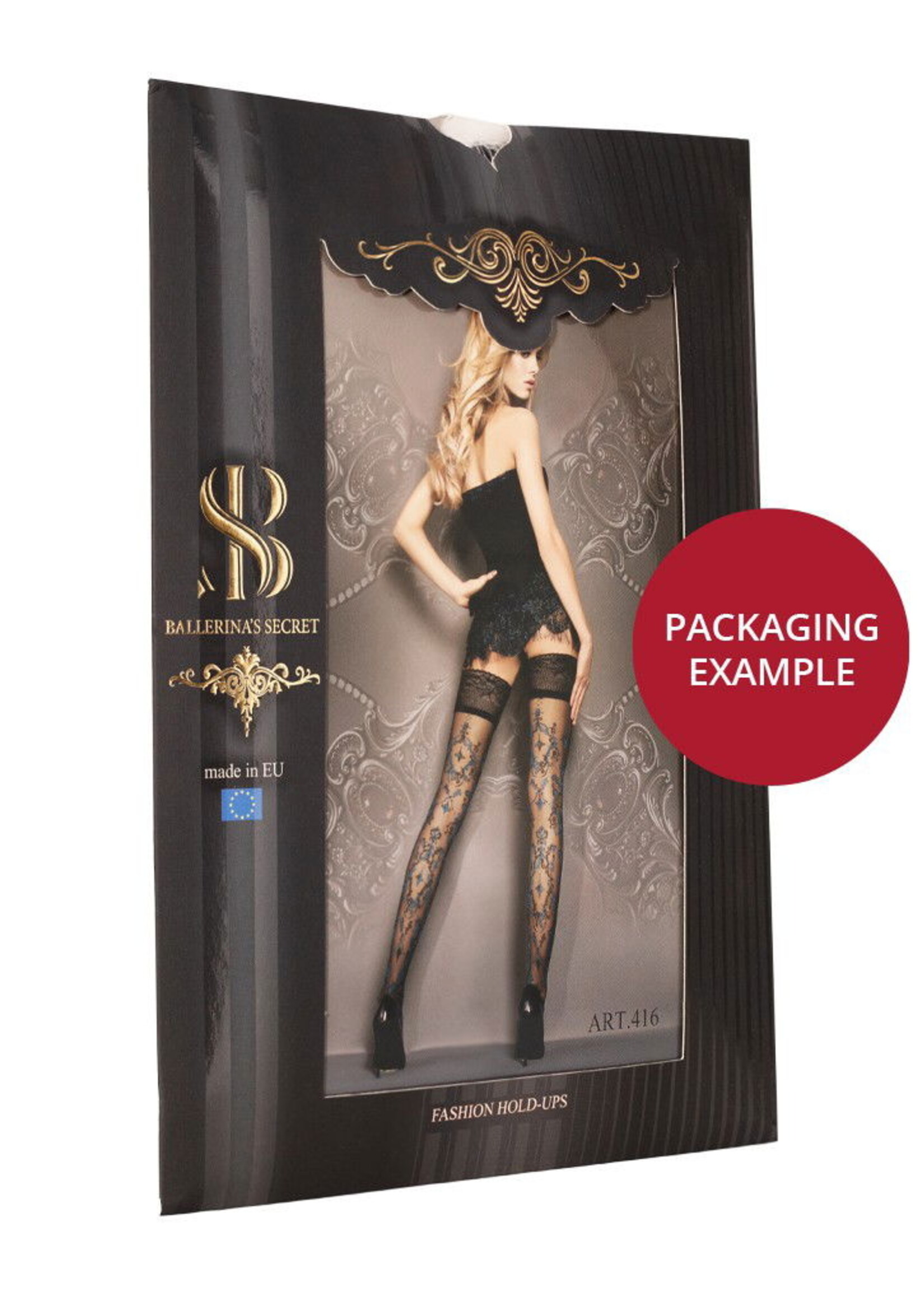 Ballerina Fantasy Hold Ups - Kousen (20 den) - Zwart