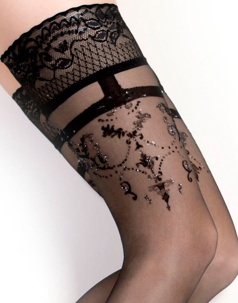 Ballerina Fantasy Hold-Ups (30 denier) - Zwart