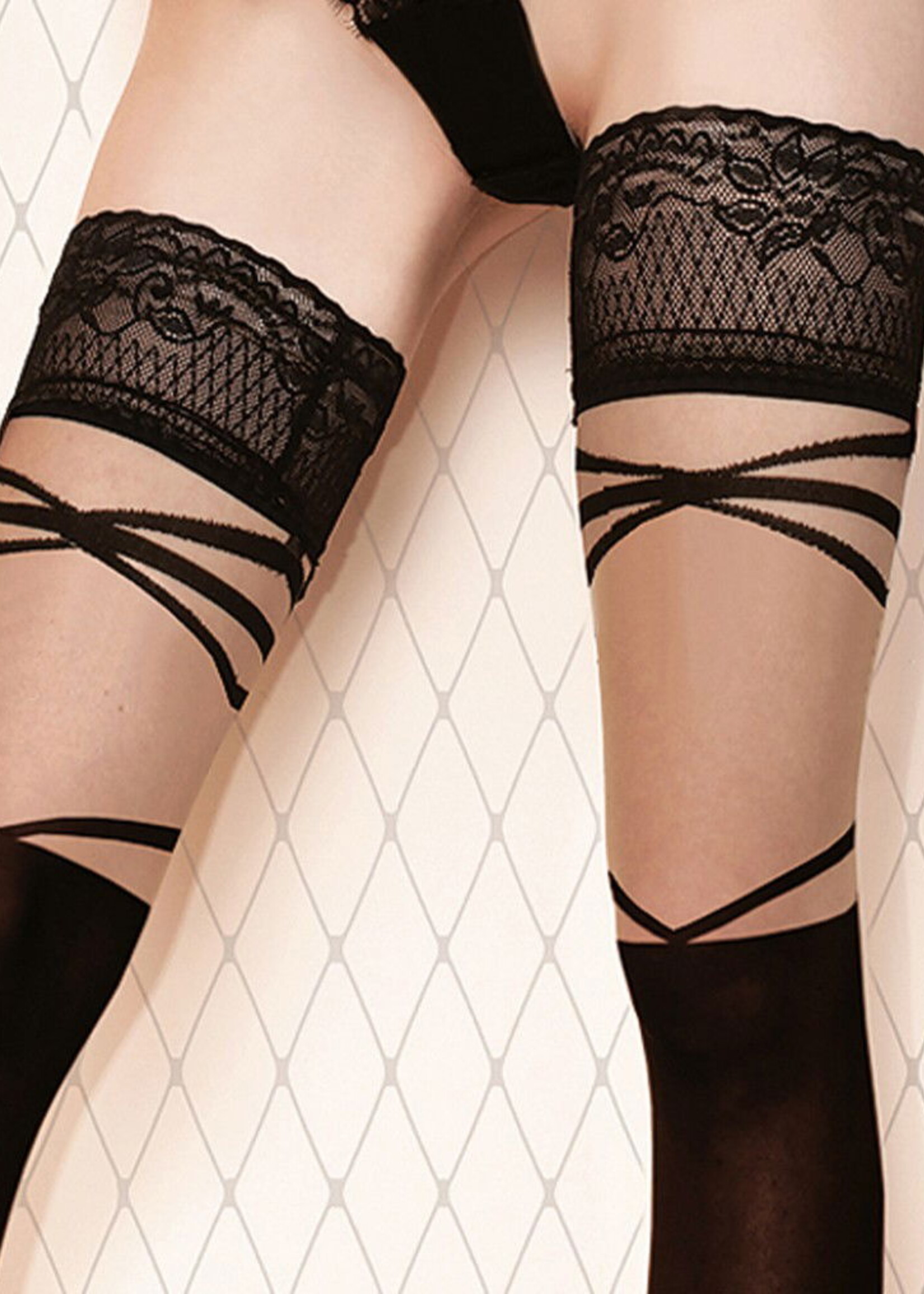 Ballerina Fantasy Hold-Ups (20/40 denier) - Zwart